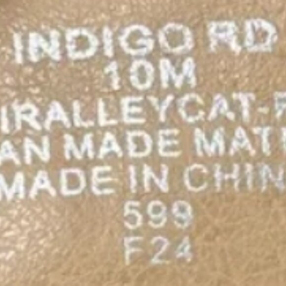 NEW INDIGO RD. BEIGE WESTERN COWBOY BOOTS POINTED - Picture 10 of 10